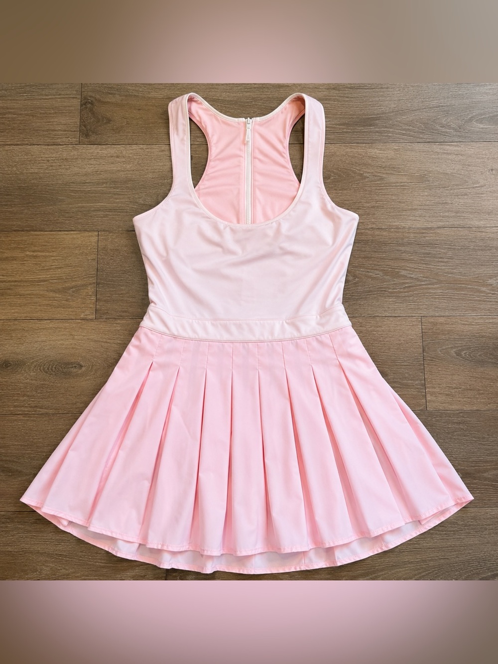 💕 TCEC Pink Pleated Active Dress Built-In Shorts Barbiecore Size L